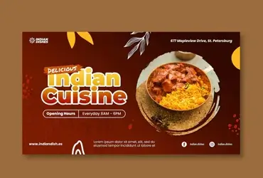 food banner designing