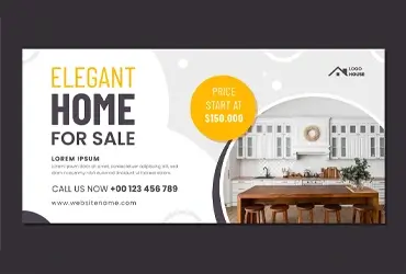 real estate banner designing