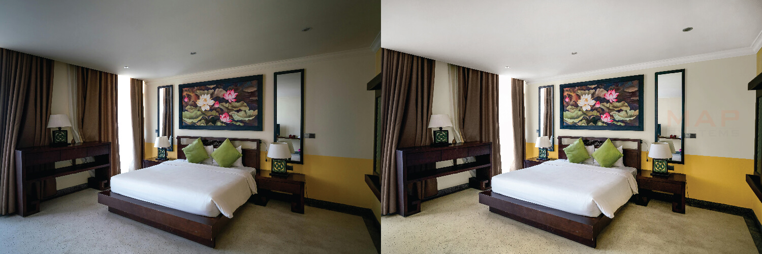 High-end photo retouching service for eliminating color tint