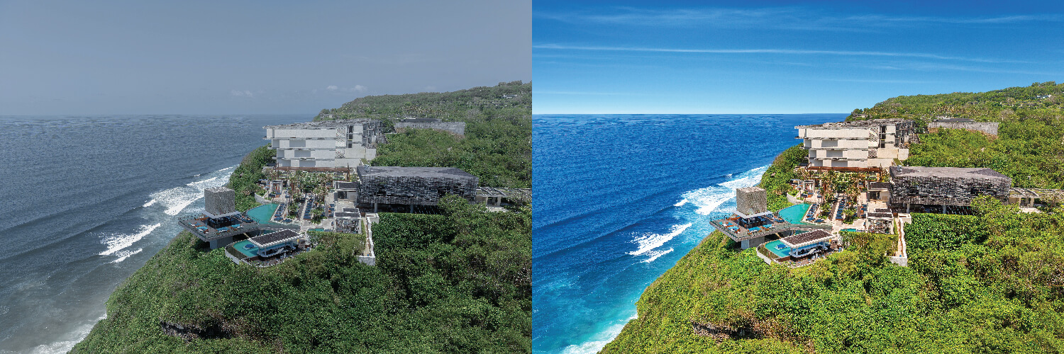 aerial photo editing service enhancing drone image clarity
