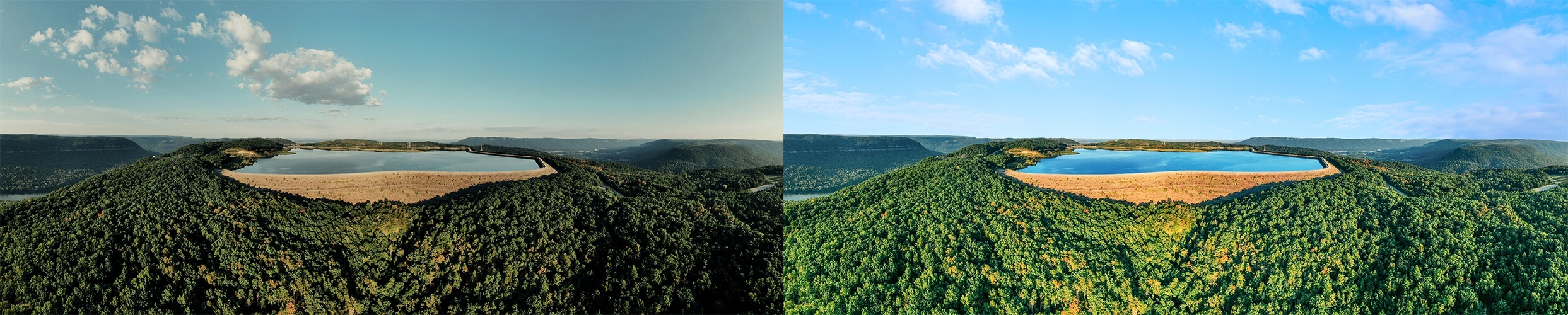 Professional panoramic photo retouching