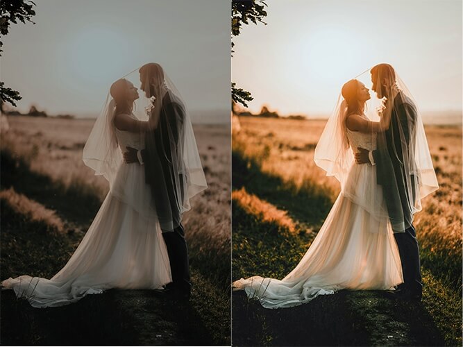 Bridal photo enhancement service