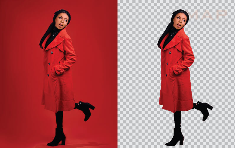 Complex image cutout service