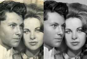 black and white photo restoration