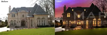 Photoshop day to dusk conversion